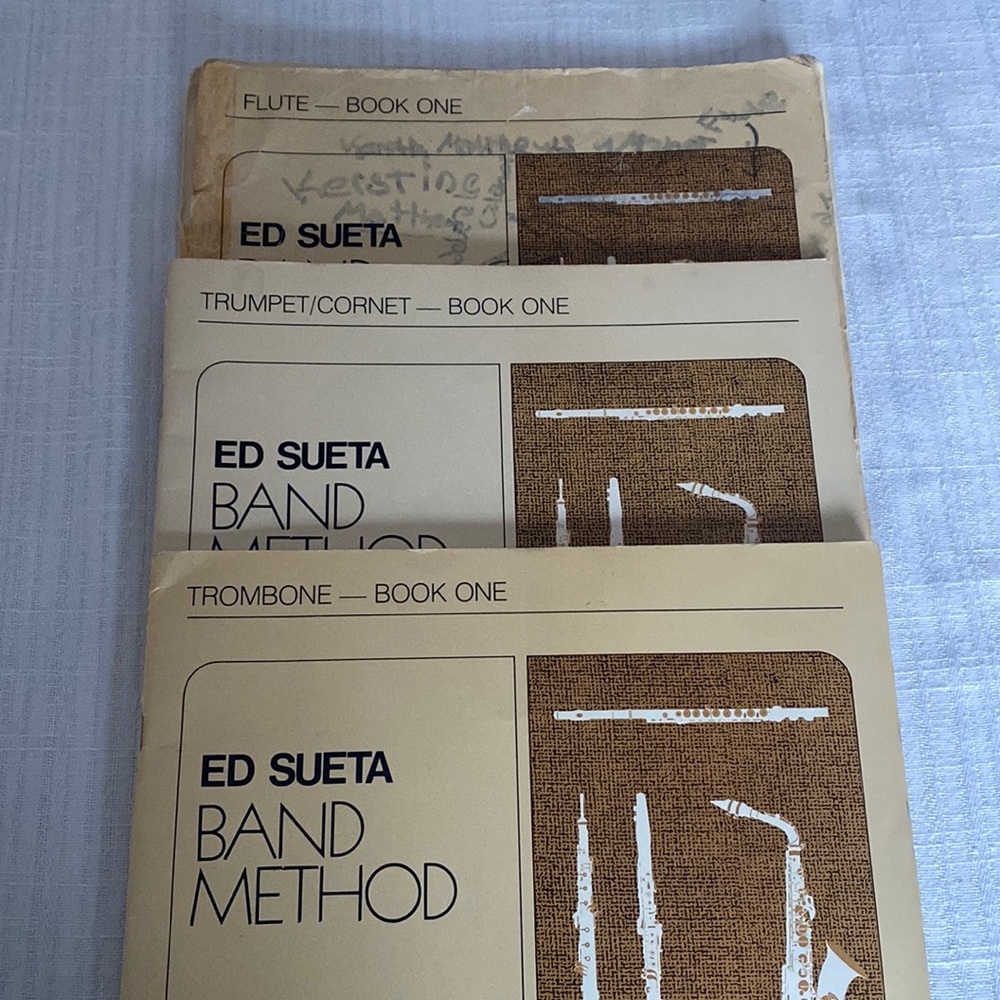 VTG - 3 Ed Sueta Band Method Books - flute, trombone, & trumpet/cornet